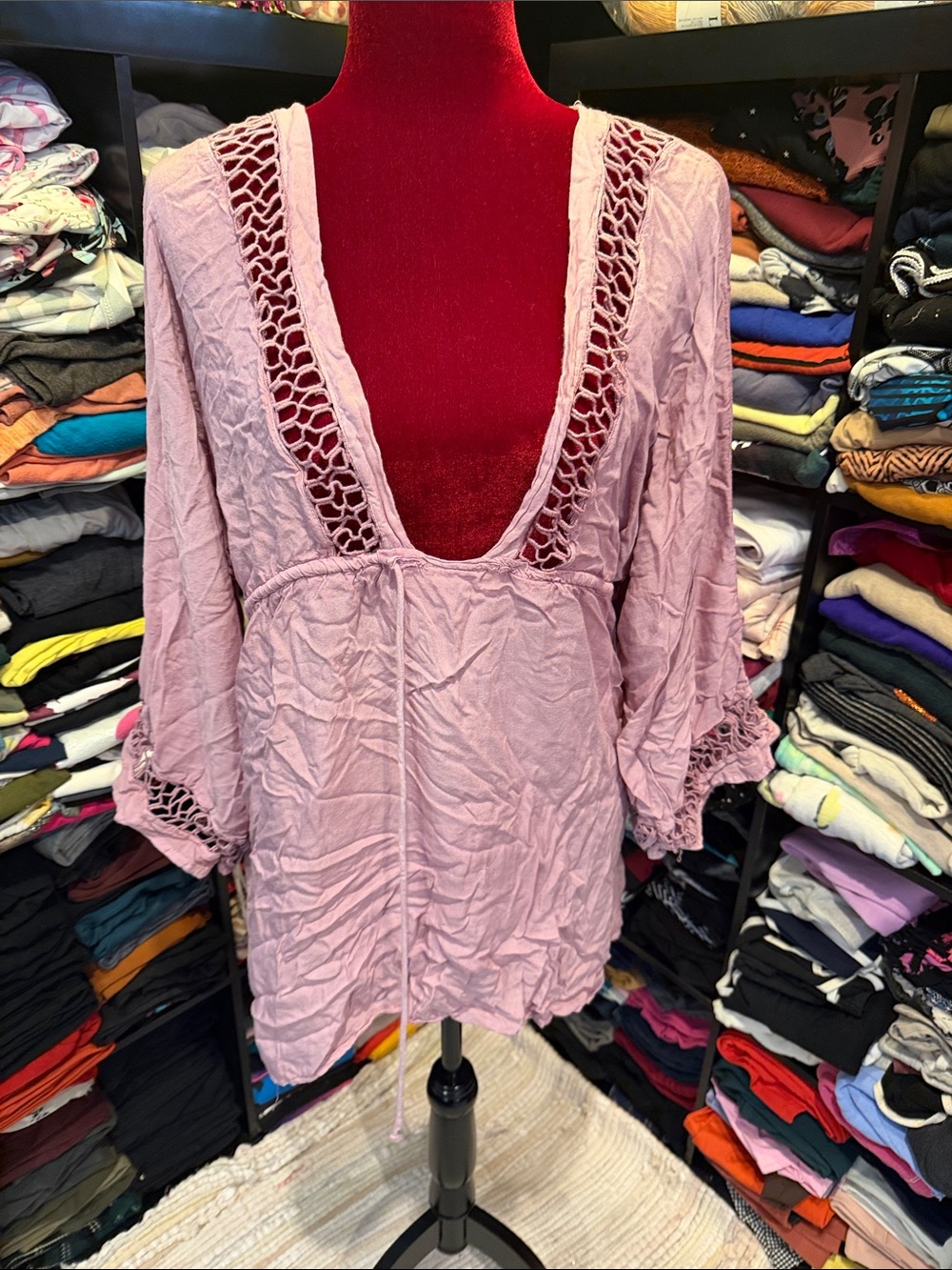 #682.🪷 pink top or swim cover.  Large.